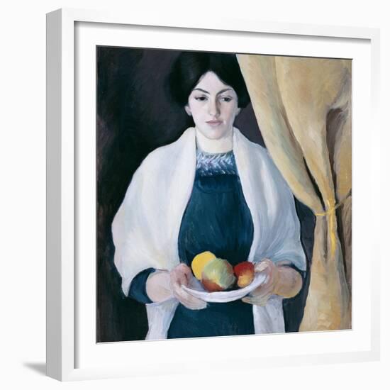 Portrait with Apples-August Macke-Framed Giclee Print