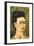 Portrait with Gold Dress-Frida Kahlo-Framed Premium Giclee Print