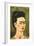 Portrait with Gold Dress-Frida Kahlo-Framed Premium Giclee Print