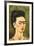 Portrait with Gold Dress-Frida Kahlo-Framed Premium Giclee Print