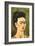 Portrait with Gold Dress-Frida Kahlo-Framed Art Print