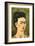 Portrait with Gold Dress-Frida Kahlo-Framed Art Print