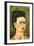 Portrait with Gold Dress-Frida Kahlo-Framed Art Print