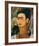 Portrait with Monkey1938-Frida Kahlo-Framed Art Print