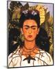 Portrait with Necklace-Frida Kahlo-Mounted Art Print