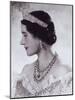 Portrait with Tiara of Her Majesty Queen Elizabeth, the Queen Mother-Cecil Beaton-Mounted Photographic Print