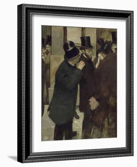 Portraits à la Bourse-Edgar Degas-Framed Giclee Print