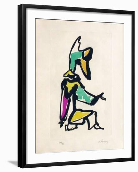 Portraits I : Le clown-Charles Lapicque-Framed Limited Edition