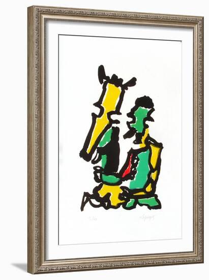 Portraits I : les deux amis-Charles Lapicque-Framed Limited Edition