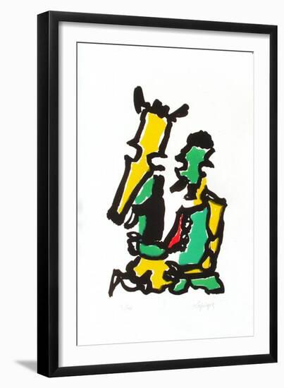 Portraits I : les deux amis-Charles Lapicque-Framed Limited Edition