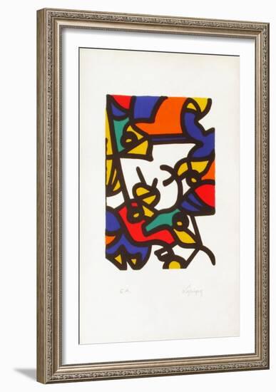 Portraits II : l'oiseleur-Charles Lapicque-Framed Limited Edition