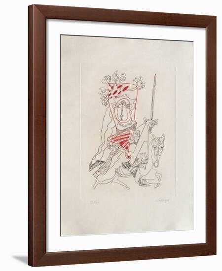 Portraits III : La chevauchée-Charles Lapicque-Framed Limited Edition