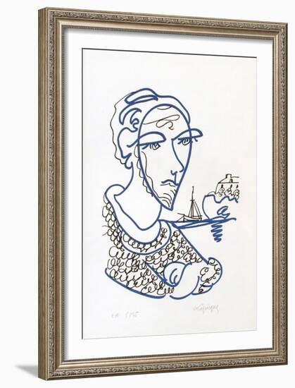 Portraits III : mon frère Yves-Charles Lapicque-Framed Limited Edition