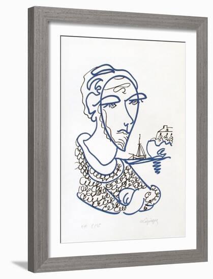 Portraits III : mon frère Yves-Charles Lapicque-Framed Limited Edition
