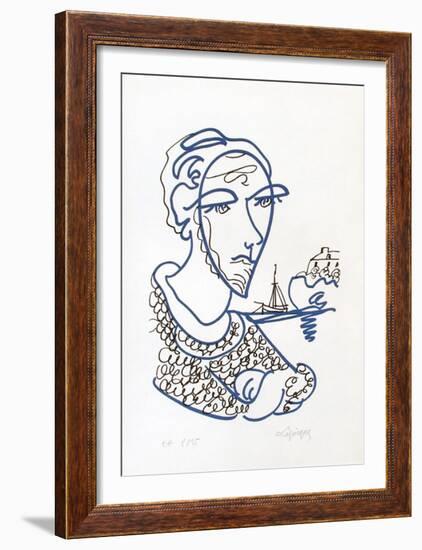 Portraits III : mon frère Yves-Charles Lapicque-Framed Limited Edition