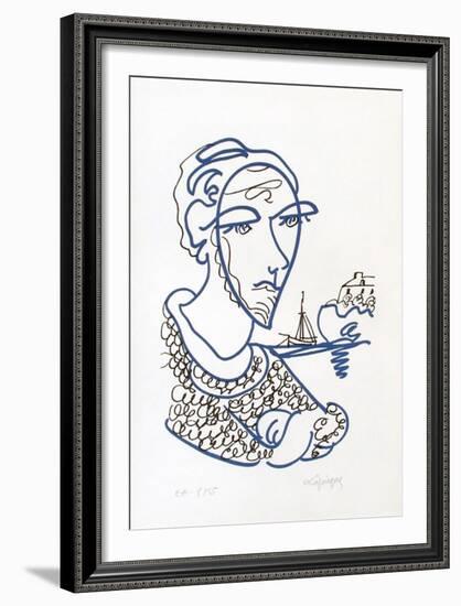 Portraits III : mon frère Yves-Charles Lapicque-Framed Limited Edition