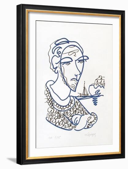 Portraits III : mon frère Yves-Charles Lapicque-Framed Limited Edition