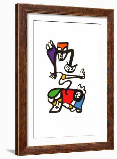 Portraits IX : Debout les morts-Charles Lapicque-Framed Limited Edition