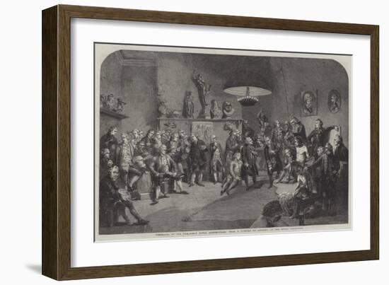 Portraits of All the First Royal Academicians-Johann Zoffany-Framed Giclee Print