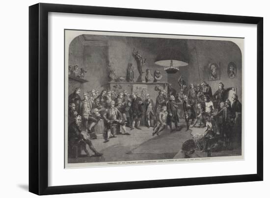 Portraits of All the First Royal Academicians-Johann Zoffany-Framed Giclee Print