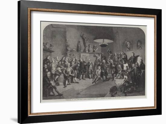 Portraits of All the First Royal Academicians-Johann Zoffany-Framed Giclee Print