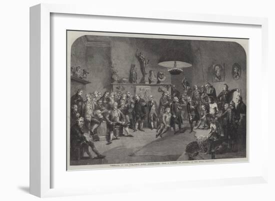 Portraits of All the First Royal Academicians-Johann Zoffany-Framed Giclee Print