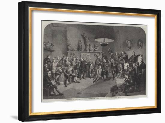 Portraits of All the First Royal Academicians-Johann Zoffany-Framed Giclee Print