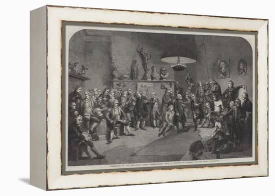 Portraits of All the First Royal Academicians-Johann Zoffany-Framed Premier Image Canvas