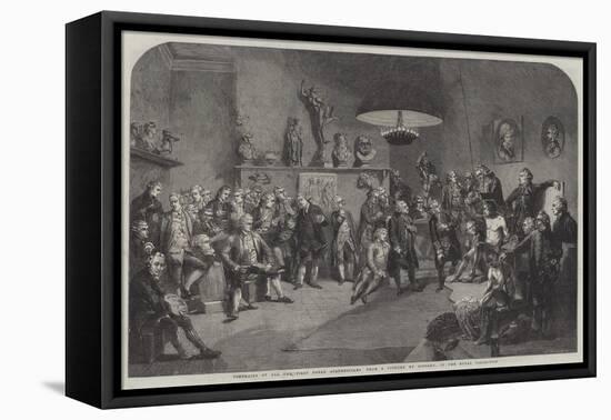 Portraits of All the First Royal Academicians-Johann Zoffany-Framed Premier Image Canvas