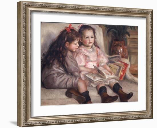 Portraits of Children, or the Children of Martial Caillebotte, 1895-Pierre-Auguste Renoir-Framed Giclee Print