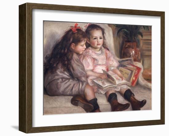 Portraits of Children, or the Children of Martial Caillebotte, 1895-Pierre-Auguste Renoir-Framed Giclee Print