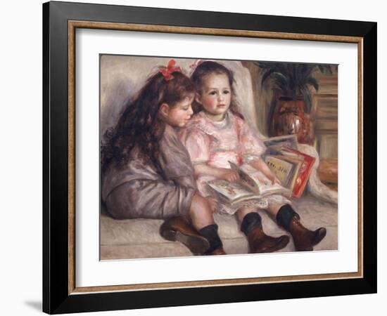 Portraits of Children, or the Children of Martial Caillebotte, 1895-Pierre-Auguste Renoir-Framed Giclee Print