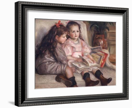 Portraits of Children, or the Children of Martial Caillebotte, 1895-Pierre-Auguste Renoir-Framed Giclee Print