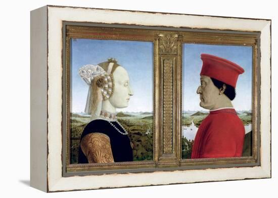 Portraits of Duke Federico Da Montefeltro-Piero della Francesca-Framed Premier Image Canvas