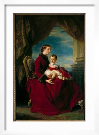 Image of Portraits of Empress Eugenie and Imperial Prince. Eugenie de  Montijo by Winterhalter, Franz Xaver (1805-73)