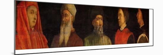 Portraits of Giotto (circa 1266-1337) Uccello, Donatello (circa 1386-1466) Manetti (circa 1405-60)-Paolo Uccello-Mounted Giclee Print