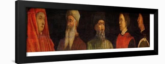 Portraits of Giotto (circa 1266-1337) Uccello, Donatello (circa 1386-1466) Manetti (circa 1405-60)-Paolo Uccello-Framed Giclee Print