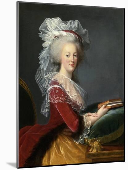 Portraits of Marie Antoinette of Lorraine Habsbourg (1755-1793), 1785 (Painting)-Elisabeth Louise Vigee-LeBrun-Mounted Giclee Print