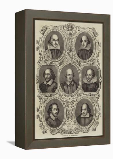 Portraits of Shakespeare-null-Framed Premier Image Canvas