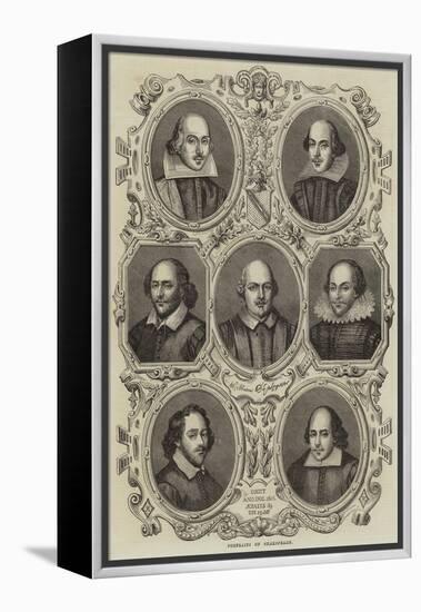 Portraits of Shakespeare-null-Framed Premier Image Canvas