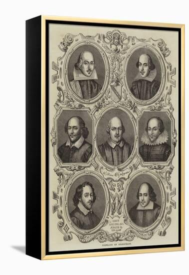 Portraits of Shakespeare-null-Framed Premier Image Canvas