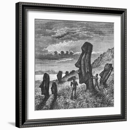 Portraits of Stone Statues-null-Framed Giclee Print