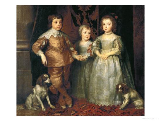 Portraits of the Three Eldest Children of Charles I, King of England