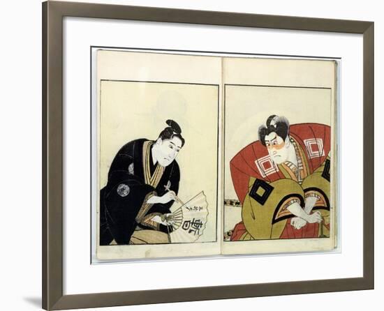 Portraits of Two Actors, 1803-Toyokuni-Framed Giclee Print