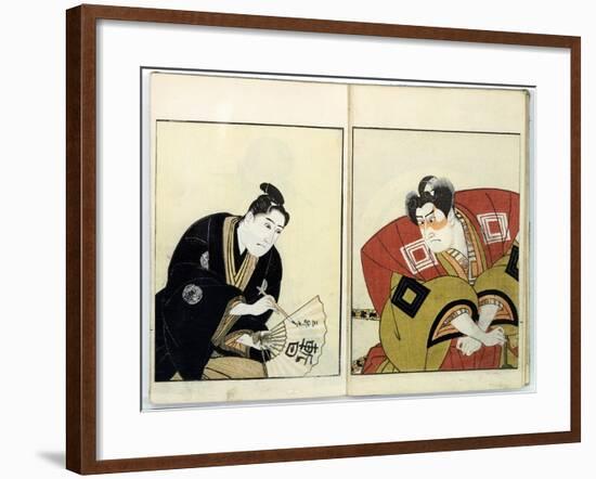 Portraits of Two Actors, 1803-Toyokuni-Framed Giclee Print