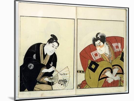 Portraits of Two Actors, 1803-Toyokuni-Mounted Giclee Print