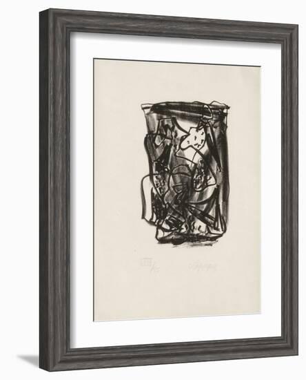 Portraits V : Les amants espagnols-Charles Lapicque-Framed Limited Edition