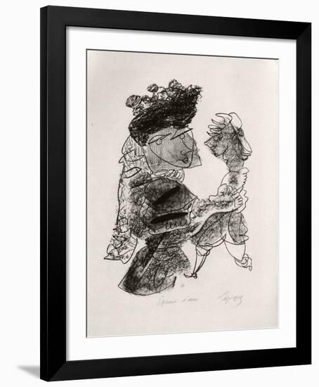 Portraits VIII : La femme et le pantin-Charles Lapicque-Framed Limited Edition