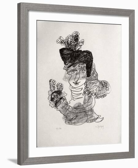 Portraits VIII : Regrets éternels-Charles Lapicque-Framed Limited Edition