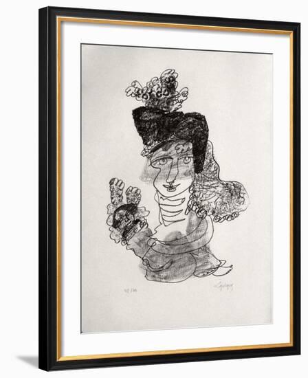 Portraits VIII : Regrets éternels-Charles Lapicque-Framed Limited Edition